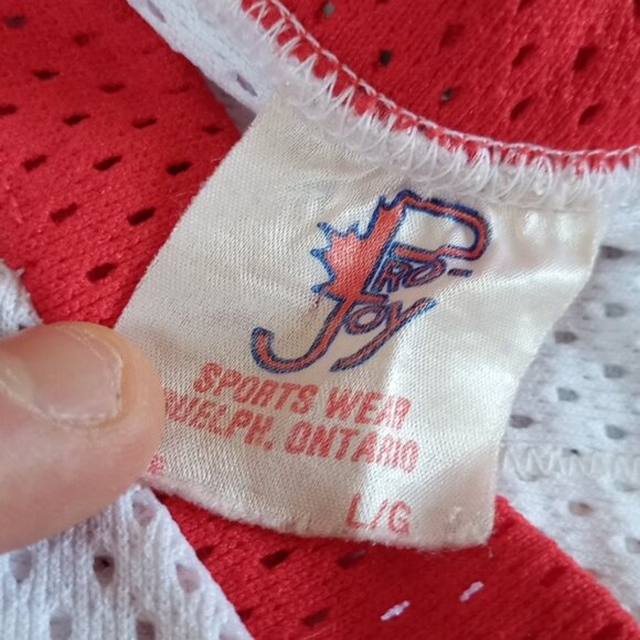 Vintage 90s/80s Calgary Cowboys Hockey Jersey TEX #1 PRO JOY WHA - Picture 2 of 9